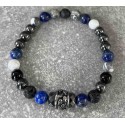 Bracelet en Hématite et Lapis Lazuli