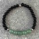 Bracelet en pierre de lave et aventurine verte