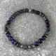Bracelet en améthyste et larvikite