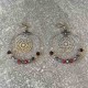 Boucles d'oreilles en cristal de Swarovsi 