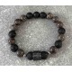 Bracelet en Obsidienne et pierre de lave