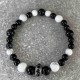 Bracelet en Howlite et onyx noir