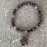 Bracelet en Hématite, larvikite et jaspe violet