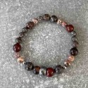 Bracelet en jaspe et obidienne